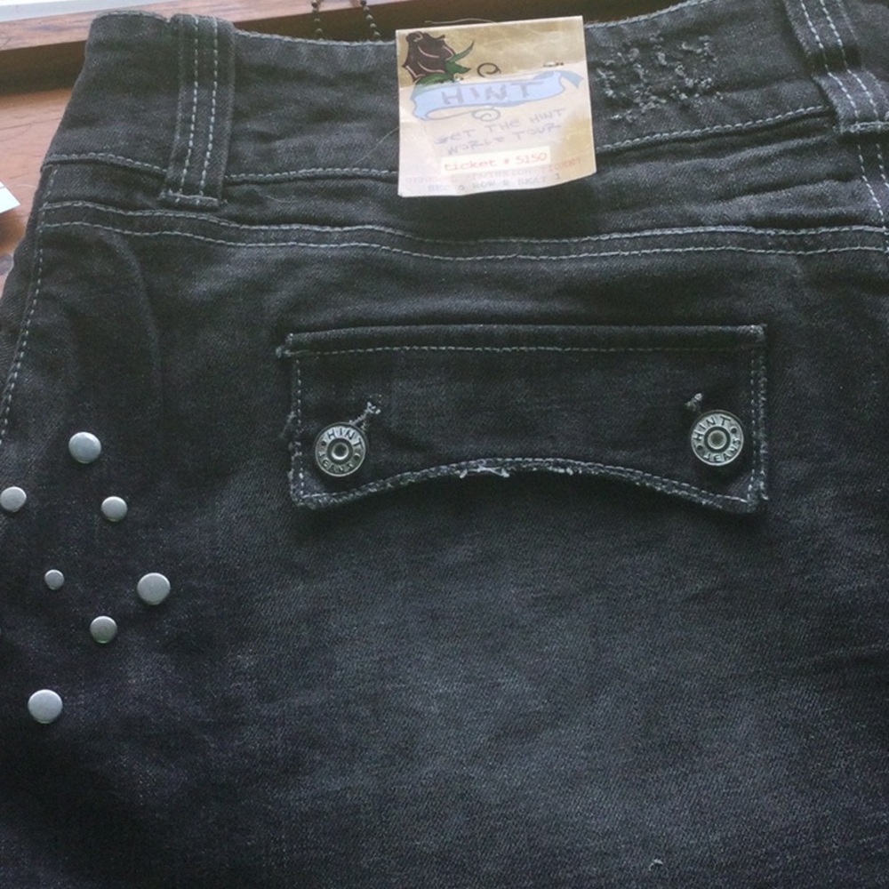 NWT Hint Vintage jeans mini skirt size 13
